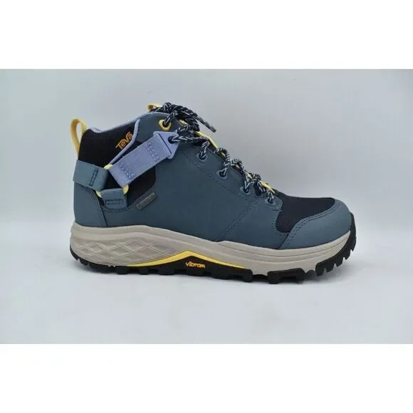 Teva Womens 9 Grandview GTX Gore Tex Mid Blue Mirage Leather Waterproof Hiking - Picture 6 of 12